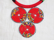Load image into Gallery viewer, textures in time Hand Created African Maasai Beaded Choker