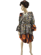 Load image into Gallery viewer, Afro off shoulder short dress
