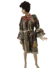 Load image into Gallery viewer, Afro off shoulder short dress
