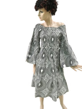 Load image into Gallery viewer, Afro Short Dress with long sleeves FI 50073

