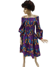 Load image into Gallery viewer, Afro off shoulder short dress Fi-50076
