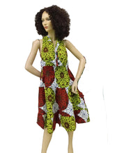 Load image into Gallery viewer, African short dress with buttons  FI- 3028
