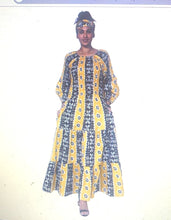 Load image into Gallery viewer, African long skirt with long sleeves

