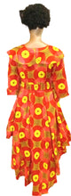 Load image into Gallery viewer, African high and long dress with belt

