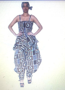 African lady top and pant set