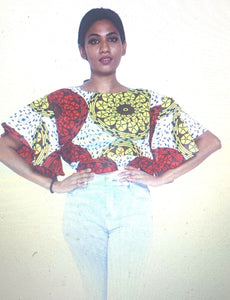 African lady top crop