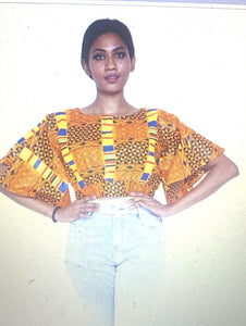 African lady top crop