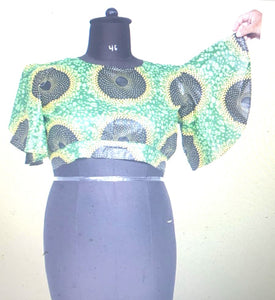 African lady top crop