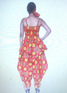 African lady top and pant set