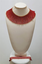 Load image into Gallery viewer, Masai Necklace/Bracelet Set #17
