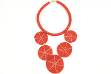 Load image into Gallery viewer, Masai Chandelier Necklace (Red)
