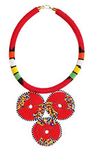 Load image into Gallery viewer, textures in time Hand Created African Maasai Beaded Choker
