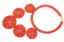 Load image into Gallery viewer, Masai Chandelier Necklace (Red)
