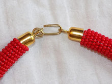 Load image into Gallery viewer, textures in time Hand Created African Maasai Beaded Choker
